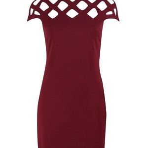Cut out neck bodycon dress